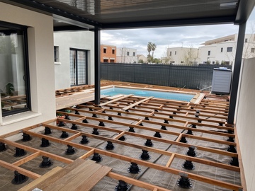 Terrasse en bois à Pérols